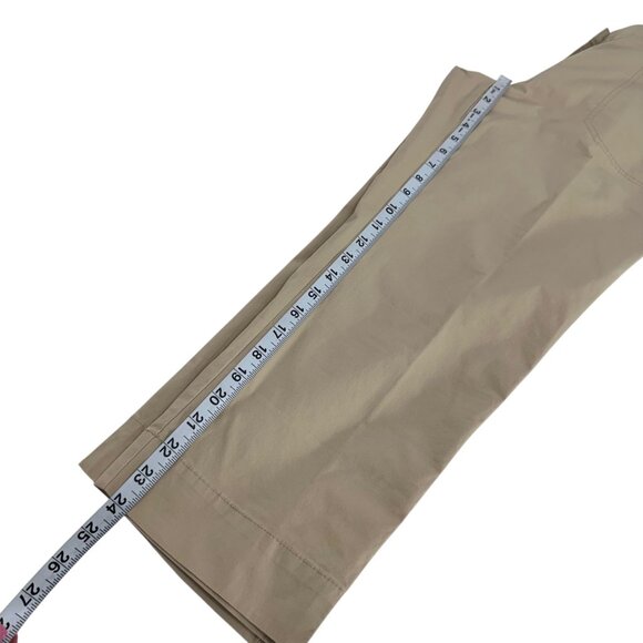 Chicos Womens Beige Slim Straight Cropped Pants SZ 0.5 US sz 6 Mid Rise Classic - Picture 5 of 12